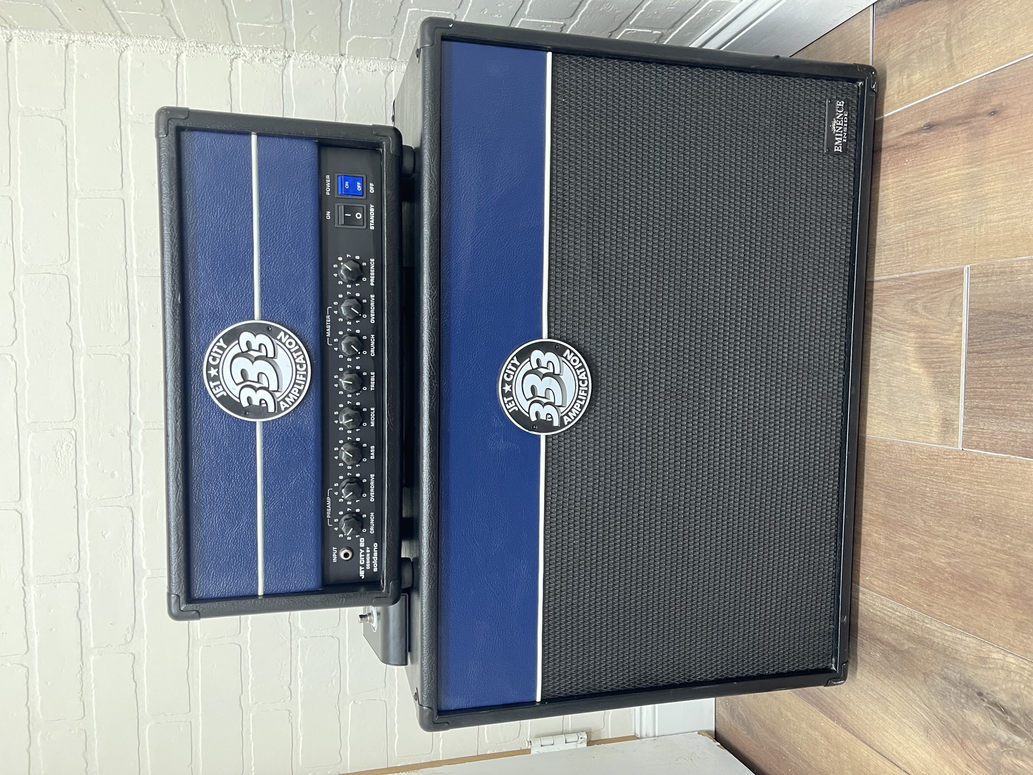 Jet City JCA22H Guitar Amplifier Head and JCA24S+ 2x12 Guitar Cabinet